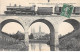 BAYEUX - Le Viaduc Du Chemin De Fer Dit " Pont Des Trois Lanternes " Et La Cathédrale - état - Bayeux