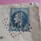 N°29A 20 C. Bleu Sur Lettre Cote 2024 20€ De Strasbourg Pour Chinon 22-07-1870 (état) - 1863-1870 Napoleon III With Laurels