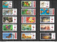 Groot Lot Duo-stamps° (3 Scans/45 Ex.)) - Andere & Zonder Classificatie