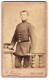 Fotografie C. Winzer, Gohlis-Leipzig, Portrait Soldat In Uniform Mit Schirmmütze  - Anonymous Persons