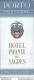 Bh150 Etichetta Da Bagaglio Hotel Infante De Sagres Porto Portugal - Other & Unclassified