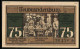Notgeld Neubrandenburg 1921, 75 Pfennig, Fritz Reuter Am Tisch Im Ratskeller  - [11] Local Banknote Issues