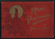 Leporello-Album 16 Lithographie-Ansichten Köln-Mainz Rhein-Panorama, Köln Bahnhof, Neuwied, Eltville, Theater Mainz,  - Lithographies