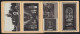 Leporello-Album 13 Lithographie-Ansichten Arenberg, Herz-Jesu Kapelle, Tempel, Lourdesgrotte, Kirchen Inneres  - Litografia