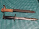 BAIONNETTE 49/56 DE 1959, 1ER MODELE, CUIR DU FOURREAU MAT TULLE - Knives/Swords
