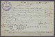 Allemagne - EP CP Postkarte 2pf + 8pf Càd Oval "ENSDORF-WALLERFANGEN /26-3-1906 Pour SLEYDINGEN (lez Gand) - Càd Arrivée - Lettres & Documents