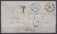 LSC (sans Contenu) Non-affr. Càd BRUXELLES /5 JANV 1878 Pour PARIS - Taxée "6" Au Tampon & Càd Bureau D'échange "BELG. 5 - 1869-1883 Leopoldo II