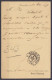 EP CP 5c Vert (type N°45) Repiqué "Quicaillerie, Parfumerie, … Pierard" + N°45 Càd BRUXELLES-EST /10 MARS 1891 Pour LA B - Briefkaarten 1871-1909
