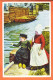 05930 / Photochromie Serie 431 N° 5517 VOLENDAM Klein Meisje En Kleine Jongen Bij Het Kanaal Noord-Holland  1910s - Volendam