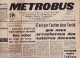05710 / Journal CGT METRO-BUS METROBUS Syndicat Général Personnel METROPOLITAIN N°77 Septembre 1953 - 1950 - Heute