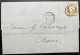 N°56 30c CERES SUR LETTRE / PARIS PL DE LA BOURSE POUR ROME ITALIE / 1 JUIL 1876 / LAC - 1849-1876: Période Classique