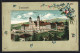 Lithographie Einsiedeln, Kloster Mit Grossem Platz  - Einsiedeln