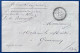 Lettre En Franchise + Contreseing Manuscrit & Au Dos Dateur Perlé T22 De " VINON " Pour GINASSERVIS Rare & SUPERBE ! - 1849-1876: Classic Period