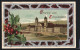 Lithographie Einsiedeln, Ansicht Vom Kloster, Stechpalmenrahmen  - Einsiedeln