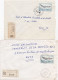 37019# LOT 5 LETTRES FRANCHISE PARTIELLE RECOMMANDE Obl MARPICH MOSELLE 1968 Pour METZ 57 - Covers & Documents
