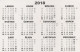 Calendar Locomotives, Czech Rep, 2018 - Petit Format : 2001-...