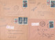 37023# LOT 14 LETTRES FRANCHISE PARTIELLE RECOMMANDE Obl METZ RP MOSELLE 1967 1968 Pour METZ 57 - Storia Postale