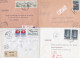 37023# LOT 14 LETTRES FRANCHISE PARTIELLE RECOMMANDE Obl METZ RP MOSELLE 1967 1968 Pour METZ 57 - Briefe U. Dokumente