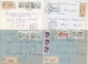 37027# LOT 14 LETTRES FRANCHISE PARTIELLE RECOMMANDE Obl MONDELANGE MOSELLE 1967 1968 Pour METZ 57 - Covers & Documents