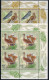 Bund 2015-19 Wohlfahrt Vögel Bogenecke Eckrand Viererblock Re. O.+ U. Postfrisch - Cartas & Documentos