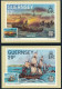 Guernsey 6 Künstlerkarten 100 Jahre La Societe Guernesiaise Ersttagsstempel - Guernsey