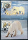 Sowjetunion 5694-5697 Naturschutz Eisbären Set Satz Postfrisch FDC+Maximumkarten - Storia Postale