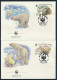 Sowjetunion 5694-5697 Naturschutz Eisbären Set Satz Postfrisch FDC+Maximumkarten - Lettres & Documents