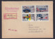 DDR Brief Viererblock Zusammendruck 2516-1519 Luuftpostausstellung Interflug - Briefe U. Dokumente