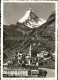 11635832 Zermatt VS Ortsansicht Mit Kirche Matterhorn Walliser Alpen Zermatt VS - Other & Unclassified