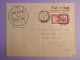 DO 9  INDOCHINE   BELLE LETTRE   PRIVEE  1937 PHNOM PENH   A TROYES FRANCE  +CACHET CIRE ROUGE + AFF. INTERESSANT++ - Lettres & Documents
