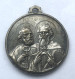 Belle Médaille Pedentif Ancien En Métal Argenté - Pape Joannes XXIII Et Saint Christophe - PONT MAX - Religion &  Esoterik
