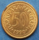 YUGOSLAVIA - 50 Para 1990 KM# 141 Socialist Federal Rep 1963-92 - Edelweiss Coins - Jugoslawien