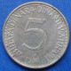 YUGOSLAVIA - 5 Dinara 1984 KM# 88 Socialist Federal Republic (1963-1992) - Edelweiss Coins - Jugoslavia