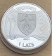 2001 Latvia  .925 Silver Coin 1 Lats,KM#49,7533 - Lettonie