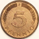 Germany Federal Republic - 5 Pfennig 1976 F, KM# 107 (#4580) - 5 Pfennig