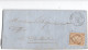 France- 1867 - Sur Enveloppe -Napoléon III -  10 Cts Bistre  Yvert N° 21 - - Oblit- G.C - 2410 - 1862 Napoleon III
