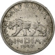 République D'Inde, 1/2 Rupee, 1947, Mumbai, Cupro-nickel, TTB+, KM:Pn5 - Inde