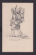 Ansichtskarte Künstlerkarte Bleistiftzeichnung Sign. Soldat M. Marschgepäck - Non Classés