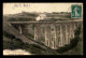 22 - ST-BRIEUC - LE VIADUC DE CHEMIN DE FER DE TOUPIN - TRAIN - CARTE COLORISEE - Saint-Brieuc