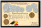 Prägekarte Belgien Franc Centimes Münzwesen  Währung Münzen Flagge, Ungebraucht - Other & Unclassified