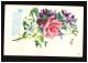 AK Blumen Veilchen Rose Margeriten, Wollt Ich Dich Mit Blumen, Dünsbach 1.3.1914 - Autres & Non Classés