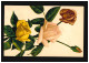 AK Blumen Strauß Gelb Rote Rosen Idealdruck No.1105, Wiesbaden 7.7.1913 - Autres & Non Classés