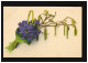 AK Blumen Veilchen Mit Birkenblüten Zweig Farbenlichtdruck, Freiberg 4.3.1910 - Sonstige & Ohne Zuordnung