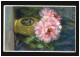 AK Blumen Rosa Blüten Bouquet Vase Malerei Kunst Künstlerkarte, Cassel 4.2.20 - Autres & Non Classés