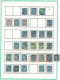 SAGE - PARIS DEPART - 3 PAGES 73 TIMBRES DONT: 3 CACHETS BLEUS - DIVERS N X6 (DE NUIT). - 1876-1898 Sage (Tipo II)