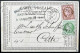 N° 53 5c CERES & N°54 10c CERES SUR CARTE POSTALE / CETTE POUR CETTE / 3 JUIL 1875 - 1849-1876: Periodo Classico