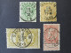 BELGIQUE 5 Timbres WALCOURT 1875 SAVENTHEM 1880 WACKEN ROCHEFORT 1893 Leopold II Belgie Belgium Timbre Stamps - Other & Unclassified