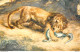 LION Et Caiman  Par Eugène DELACROIX - Musée Du Louvre -Comité National De L'Enfance Cpsm PF ( ͡♥ ͜ʖ ͡♥) ♥ - Paintings