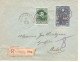 TP 300-307 Surcharge B.I.T. S/L. Recommandée Obl. Welkenraedt 13/10/1930 > Aubel Vignette LIEGE 1930 Expo Internationale - Storia Postale