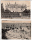 Arcachon Le Chateau Deganne - La Place Thiers - 2 Cartes Postales Ancienne - Arcachon